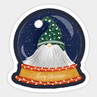 Santa gnome Sticker